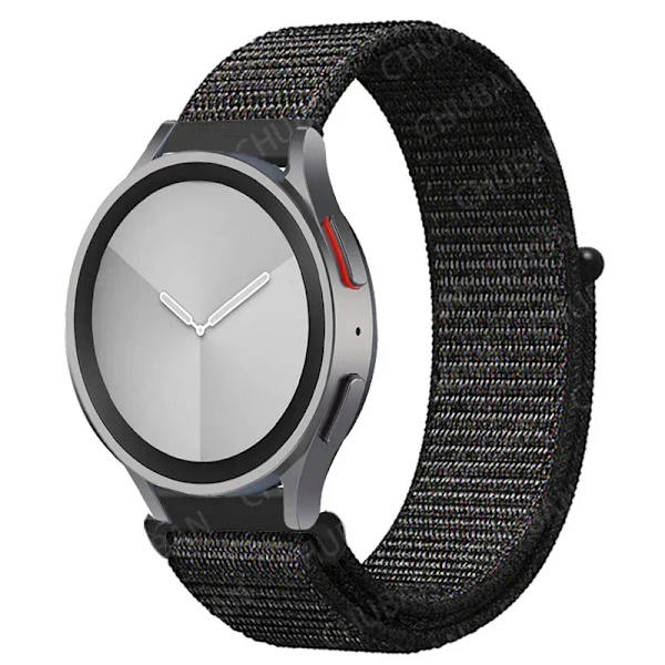 Nylon loop Band för Samsung Galaxy Watch 7-FE 6/5/pro/4/Classic/active 2 20mm/22mm sportarmband huawei gt 5-4-2-2e-3 pro rem 7 black red 20mm watch band
