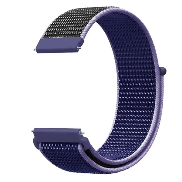 20 22mm Nylon Klockarmband För Garmin Vivoactive 3 4 5/Venu 2 Plus/Venu 3/Forerunner 55 158 265 965 745 645 255 Music Loop Armband Midnight blue black 22mm Width Band