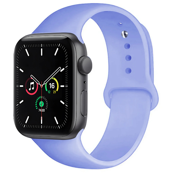 Silikon Sportarmband för Apple Watch strap 49mm 44mm 45mm 40mm 41mm 42mm 38mm armband iwatch series9 8 7 6 5 4 3SE Ultra 2 correa Lilac 49mm-42-44-45mm S-M