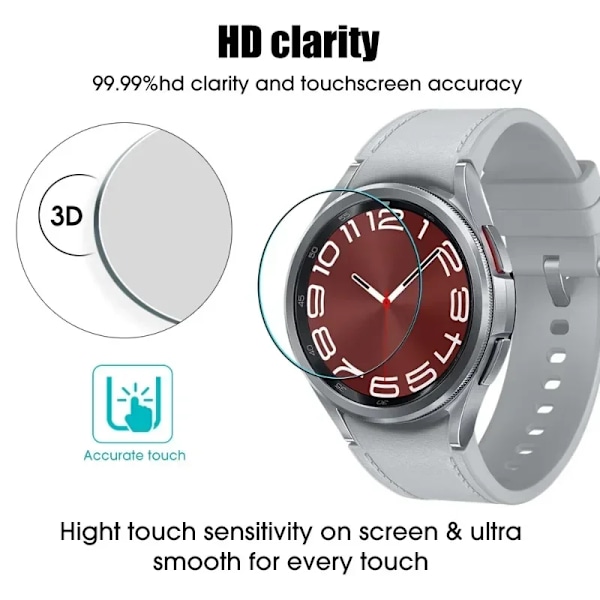 1-5ST Härdat Glas för Samsung Galaxy Watch 3 4 5 6 7 40mm 44mm Classic 42/46mm Skärmskyddsfilm för Galaxy Watch 7Ultra Watch3 41mm 1PCS