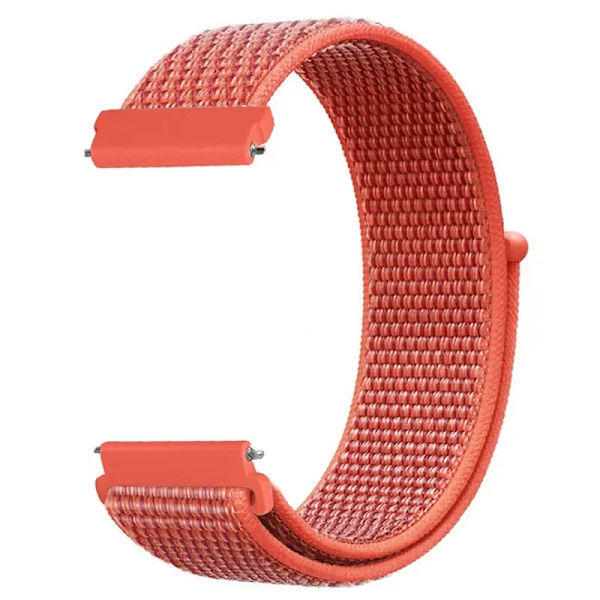 20 22mm Nylon Klockarmband För Garmin Vivoactive 3 4 5/Venu 2 Plus/Venu 3/Forerunner 55 158 265 965 745 645 255 Music Loop Armband Apricot peach 22mm Width Band