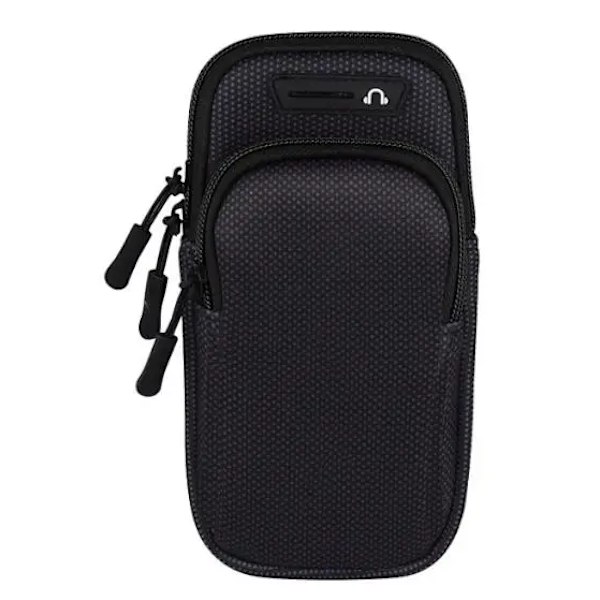 Universal 6.8 tum Löparsport Armband Väska Vattentät Armväska Mobiltelefon Väska Fodral Fitness Gym Armband För iPhone Samsung Black