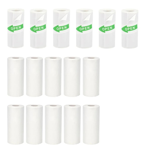 57x25mm Papper För Mini Skrivare Rullpapper Barnkamera Självhäftande Etikett Klistermärke För T02/M02/M02S För Fotojournal Anteckningar Memo 16Rolls Mix