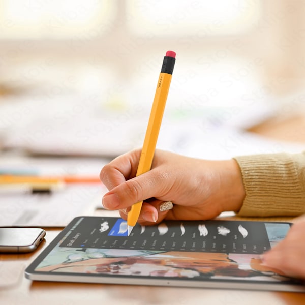 Fodral för Apple Pencil 2/1, skyddande hylsa för iPad Tablet Touch Pen Stylus, Pencil 1/2-fodral Gold
