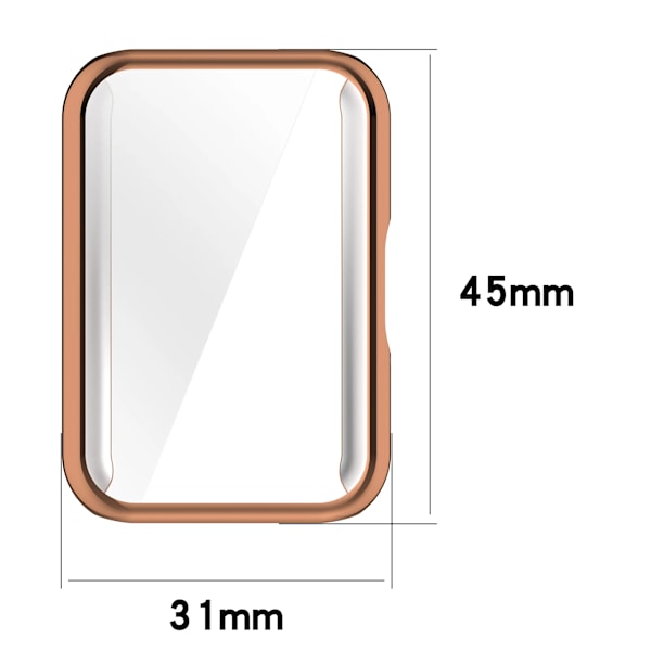 Mjukt TPU Skydd Skal Fullskärmsskydd Fodral För Samsung Galaxy Fit 3 / Fit3 SM-R390 1 transparent For Galaxy Fit 3