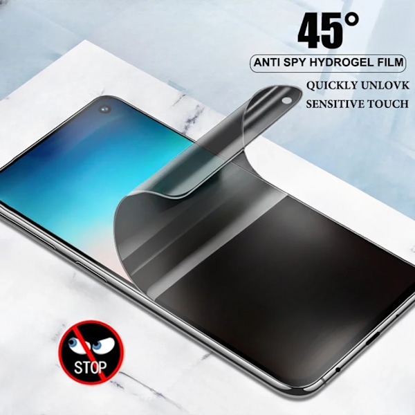 3-pack Anti-Spion Hydrogel Film för Huawei Pura 70 Mate 20 30 40 50 60 P30 P40 P50 P60 Pro Plus Art Mjukt Skärmskydd P40 Pro Hydrogel film
