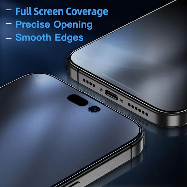 3-pack Oleofobisk Beläggning Dammtät Enkel Installation Matt Skärmskydd För iPhone 16 14 13 12 11 15 Pro Max Plus XS XR Glas For iPhone XR 3Pcs Matte Glass