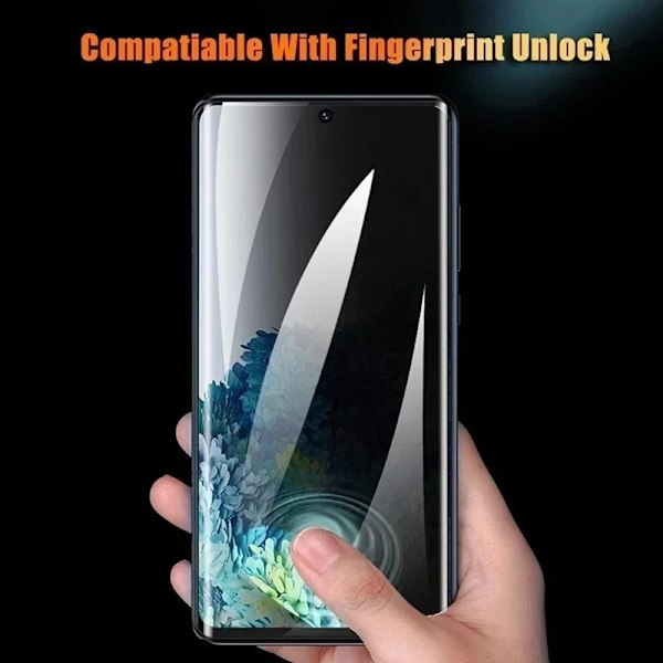 4 st Anti-Spy Hydrogel Film för Samsung S23 S21 S22 S24 Ultra S8 S9 S10 Plus S20 FE Galaxy Note 20Ultra Sekretess Skärmskydd S8 Plus or S9 Plus 4Pc Privacy Hydrogel