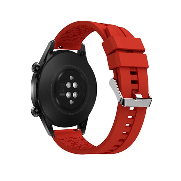 20mm/22mm klockarmband för Samsung Galaxy Watch 6-4-Classic/5 Pro Active 2 40/44mm silikonarmband för Huawei GT 4-2-3 pro band 7 Red Amazfit Bip-U-S-lite