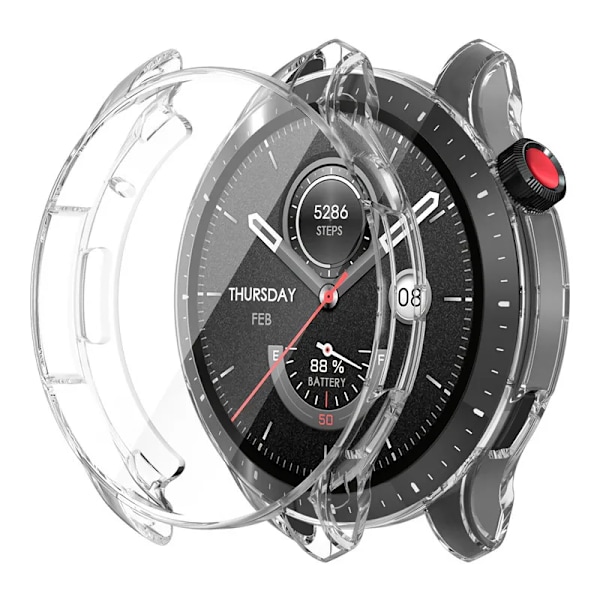 TPU-skal för Amazfit GTR 4 Fulltäckande Skärmskyddsfilm Skal för Huami Amazfit GTR 3 Pro GTR4 GTR 2e GTR3 Skyddsskal Clear For Amazfit GTR 4