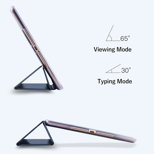 Slimmat Fodral För Samsung Galaxy Tab A7 Lite 8.7'' 2021 SM-T220 SM-T225 Flip Tablet Skydd Tri-Fold Ställ Smart Folio Skal Black For Tab A7 Lite 8.7