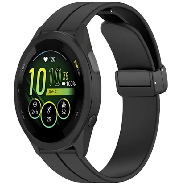 20mm 22mm Mjukt Silikonarmband för Garmin Active 5 Vivoactive 5 Magnetiskt Armband Armband Garmin Forerunner 55 965 265 165 Armband Black For Garmin Venu 3
