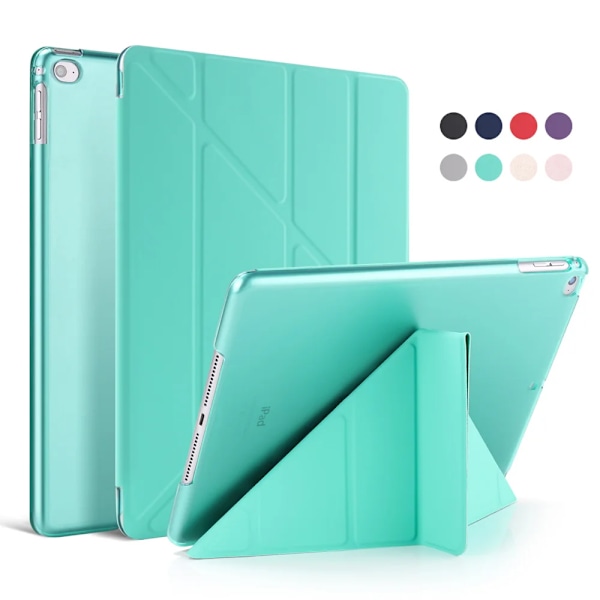 Fodral i silikon för iPad 2 3 4 Air 1 2 3 för iPad 10.2 9.7 6:e 7:e 8:e generationens fodral för iPad Pro 11 Air 2024 Mini 5 6 Capa Mint Green Pro 11 2nd 3rd 4th