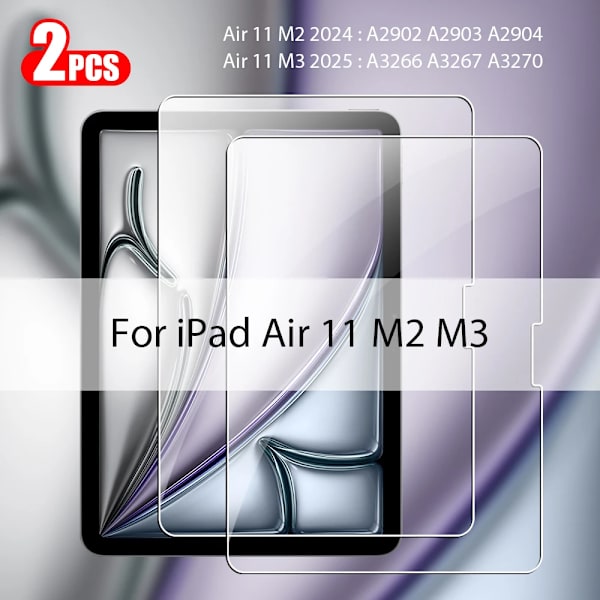 Härdat Glas För Ipad Pro 13 M4 2025 12.9 Air 11 5 4 3 2 M3 M2 Skärmskydd A16 10 9 9:e 10:e Generationen Mini A17 7 6 Film Air 11 M3 M2