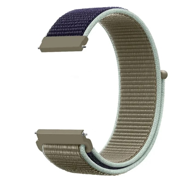 20 22mm Nylon Klockarmband För Garmin Vivoactive 3 4 5/Venu 2 Plus/Venu 3/Forerunner 55 158 265 965 745 645 255 Music Loop Armband Khaki 22mm Width Band