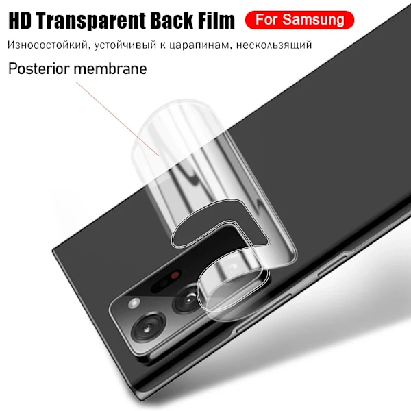 4 st Skärmskydd Baksida Hydrogel Film För Samsung Galaxy S24 S23 S22 S21 S20 S25 Ultra Plus A55 A54 A34 A52 Telefontillbehör For Samsung S25Ultra Hydrogel film