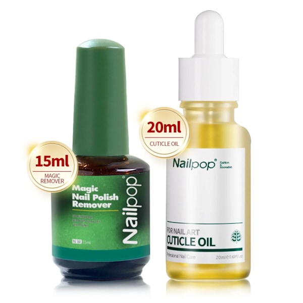 Nailpop Nagel Dehydrator och Primer Syrafri Naturlig Nagel Förberedelse för Akryl och UV Gel Nagellack Snabbtorkande Överlägset Bindningsset Remover and Oil
