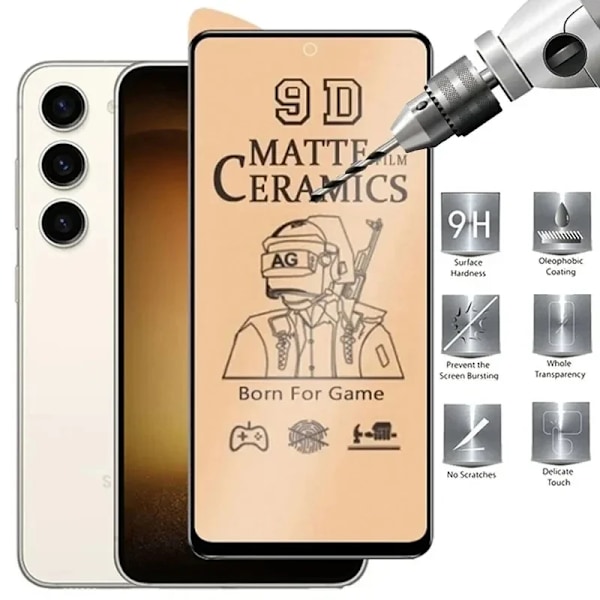 4 st Matt Keramisk Film för Samsung A55 A16 A35 A15 A54 A34 A14 A24 Skärmskydd för Samsung A53 A13 A33 A52S A56 Mjuk Film A53 5G 4 Pieces