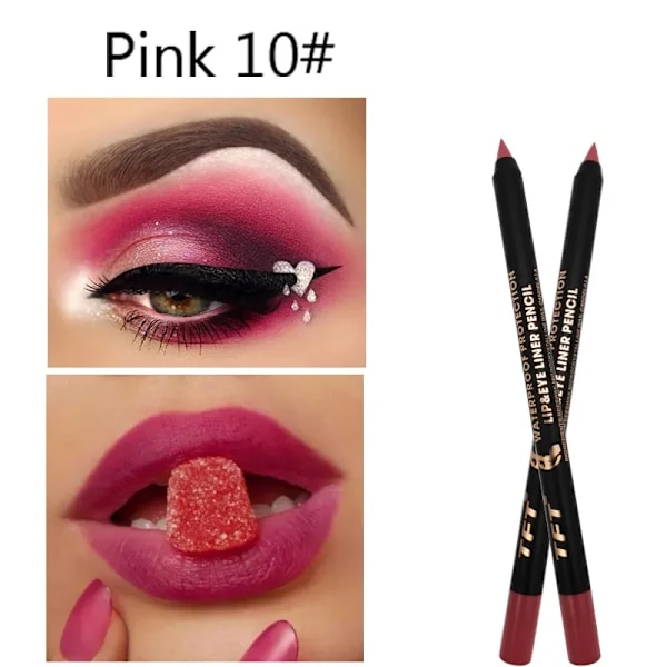 14 Färger Flytande Eyeliner Penna Vattentät Färgglad Eyeliner Penna Highlight Neon Färgglada Kattögon Sminkverktyg Eyeliner Gel 01