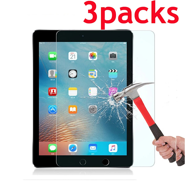 3 st glasskärmskydd för Ipad 2 3 4 air 2022 10:e 10.9 5:e pro 7.9 9.7 10.2 7:e 8:e 9:e generationen 10.5 mini 6 5 IPD 10th 2022 3PCS