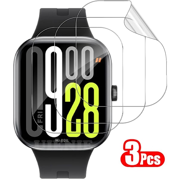 3 st TPU Hydrogel Filmer för Redmi Watch 5 Full Täckning Skyddsfilm Smartwatch Skärmskydd Tillbehör 3PCS for Redmi Watch5