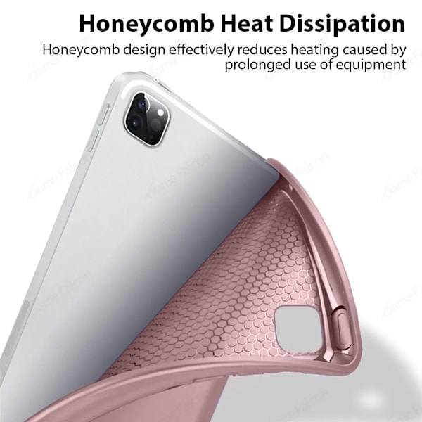 Fodral för iPad Pro 11 13 M3 M2 12.9 10:e 10 Generation A16 10.9 Fodral Funda för iPad Air 5 4 10.2 7/8/9:e Mini 6 10.5 Skyddande skal Black 7th 8th 9th 10.2