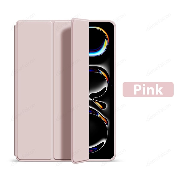 Fodral för Ipad Pro 13 M4 12.9 A16 10 9 9:e 10:e Generationen Funda För Ipad Air 11 5 4 3 2 1 Mini 6 7 M2 M3 2025 Skyddstillbehör Pink Air 13 M2 M3