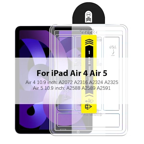 Skärmskydd Härdat Glas För Ipad Pro 13 11 M4 12.9 A16 10 9 10:e Generationen Air 5 4 3 M3 M2 Mini A17 7 6 Tillbehör Air 4 5