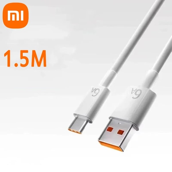 Xiaomi 90W Original Laddare Snabbladdning EU Laddadapter Snabb USB Typ C Laddkabel För Xiaomi 15 14 Ultra Redmi Note 13 1.5 Meter Data line