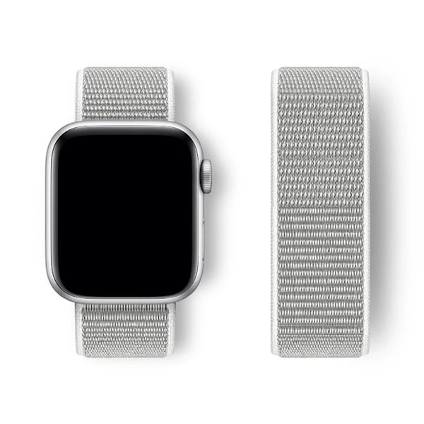 Nylon Loop Armband för Apple Watch band 44mm 40mm 45mm 41mm 46 42mm 49mm 44 45 mm armband iWatch serie 10 9 SE 7 6 5 4 Ultra 2 Pearl 6 42 44 45 46 49 mm
