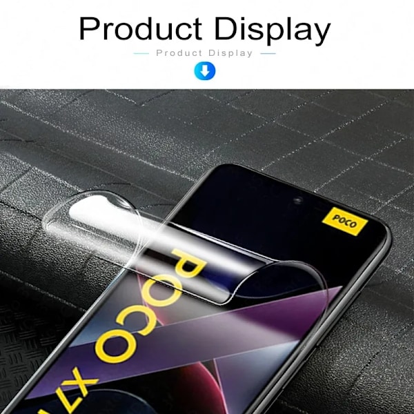 6-i-1 Hydrogelfilm för Xiaomi Poco X7 X6 X5 X4 Pro Skärmskydd med Kameraglas för Xiaomi Poco X7 Pro X3 GT NFC Mjuk Film 6 in 1 3Front 3Lens For Poco X3 NFC