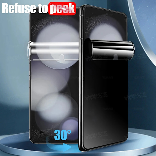 Inre EPU Extern Sekretess Anti-Spion Hydrogel Film För MOTOROLA Moto Razr 40 50 Ultra Plus 2024 2023 2022 Mjukt Skärmskydd Inner and External For Razr 2024
