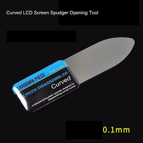 1-10 st Mobiltelefon Böjd LCD-skärm Spudger Öppningsverktyg Ultra Tunna Flexibla Mobiltelefon Demonteringsverktyg Stål Metall 2 PCS