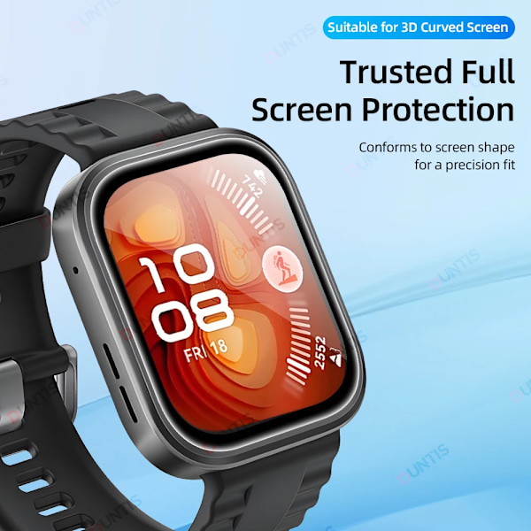 Skärmskydd för Huawei Watch Fit 4 / 4 Pro 3D Böjt Skärmskydd Ultra-HD Full Täckning Skyddsfilm Tillbehör 2PCS for Huawei Fit 4 Pro