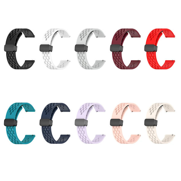 20mm 22mm Armband för Garmin Venu/SQ/SQ2/2 Plus/3/2 Silikon Ersättningsarmband Forerunner 245 645 255 265 165 168 Klockarmband cixiDD-lightgrey 22mm
