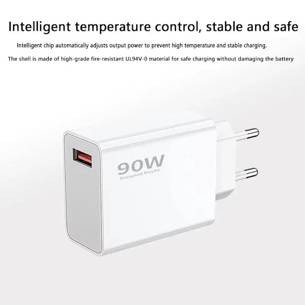 Xiaomi 90W Original Laddare Snabbladdning EU Laddadapter Snabb USB Typ C Laddkabel För Xiaomi 15 14 Ultra Redmi Note 13 2 Meter Data line