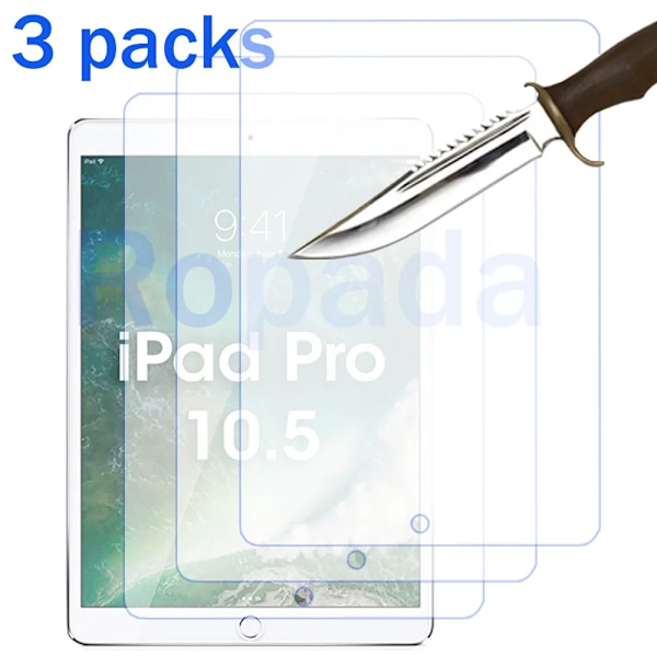 3 st glasskärmskydd för Ipad 2 3 4 air 2022 10:e 10.9 5:e pro 7.9 9.7 10.2 7:e 8:e 9:e generationen 10.5 mini 6 5 IPD pro10.5 3PCS