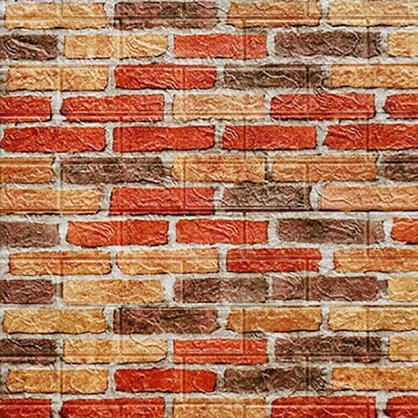 12 st 35*30 cm Högkvalitativa 3D-skumväggspaneler Tegel Retro Tapet Tak Självhäftande Väggpanel Bakgrund Heminredning Roman tiles 12Pcs 70cmx15cm