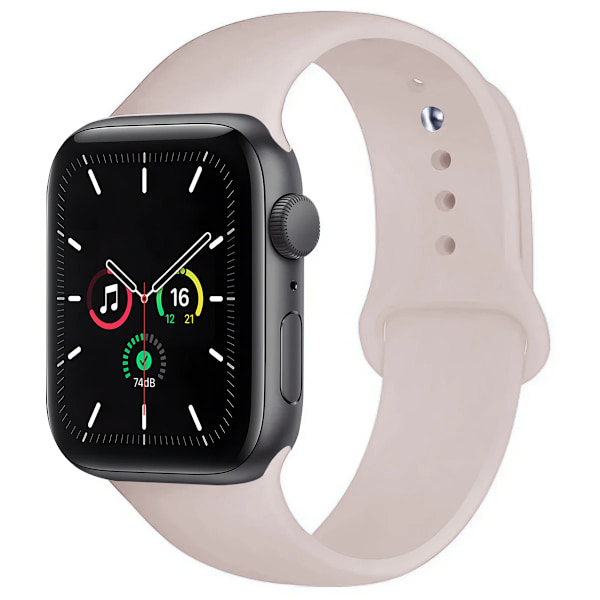Silikon Sportarmband för Apple Watch strap 49mm 44mm 45mm 40mm 41mm 42mm 38mm armband iwatch series9 8 7 6 5 4 3SE Ultra 2 correa La 49mm-42-44-45mm M-L