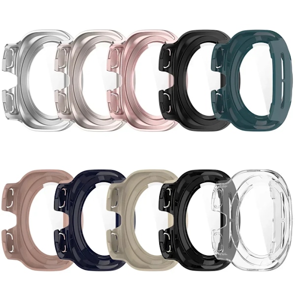 Klockfodral+Vattentätt Glas för Samsung Galaxy Watch Ultra 47mm Utbytbart Härdat Glas Film Galaxy Watch 7 Ultra Skal Pine needle green