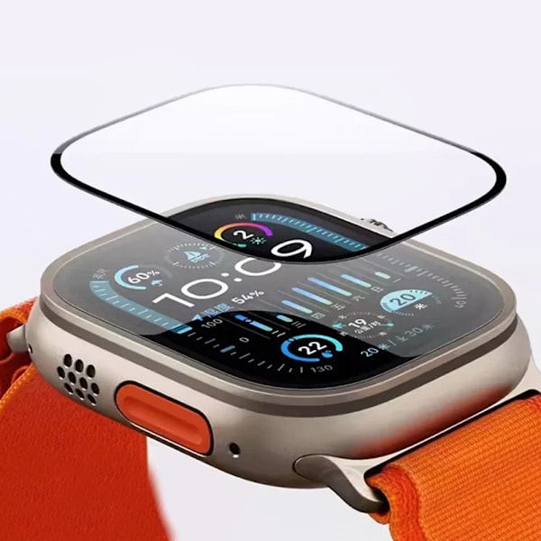 Skärmskydd för Apple Watch Series 9-8-7-6 5 4 Se ultra-2 49mm 41mm 45mm 40mm 44mm 3D (Ej härdat glas) Film Tillbehör 42 mm Series 3 2 1 2 PCS