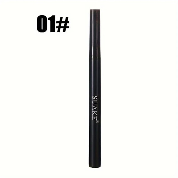 Snabbtorkande Eyeliner Penna Makeup Långvarig Mjuk Matt Eyeliner Vattentät Anti-Smudge Flytande Eyeliner Penna Ögon Kosmetika 01