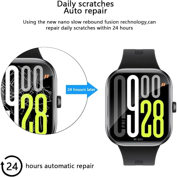 3 st TPU Hydrogel Filmer för Redmi Watch 5 Full Täckning Skyddsfilm Smartwatch Skärmskydd Tillbehör 3PCS for Redmi Watch5