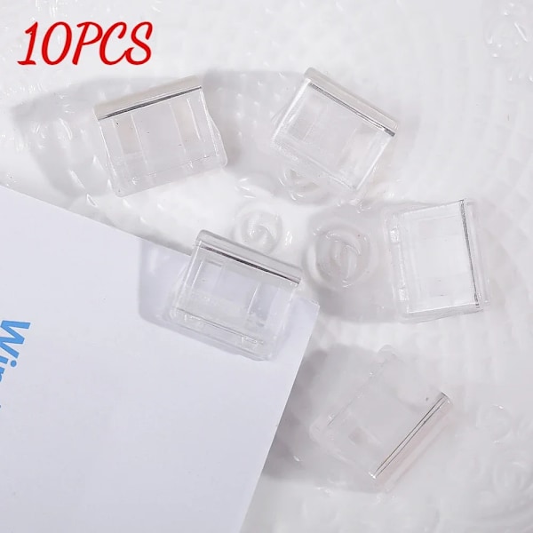 Godisfärgad Transparent Tryck Pappersklämma Tryckare Papper Testfiler Mini Förvaringsklämma Indexsida Klämma Kontorsbindning Skrivmaterial Transparent 10PCS
