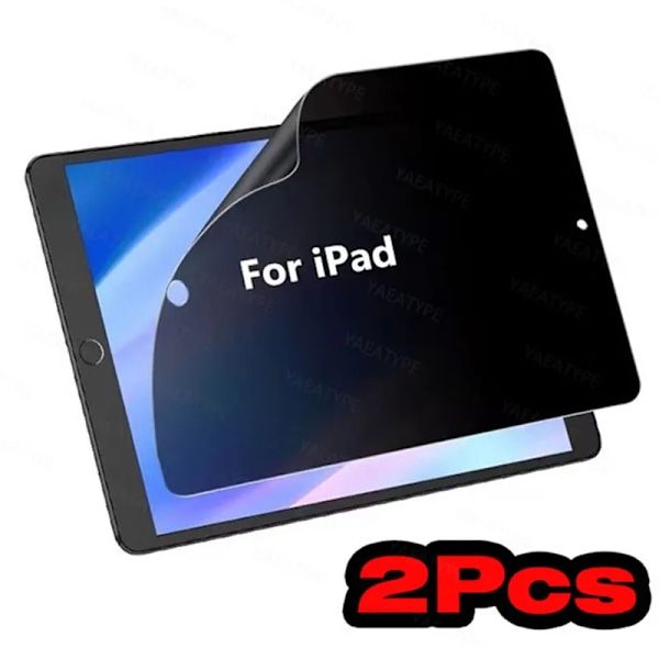 2 st Husdjurs Sekretessfilm för iPad 10 2022 9 8 7 Air 5 4 3 Mini 6 5 4 Pro 12.9 11 10.9 10.5 10.2 Skärmskydd iPad Air 3