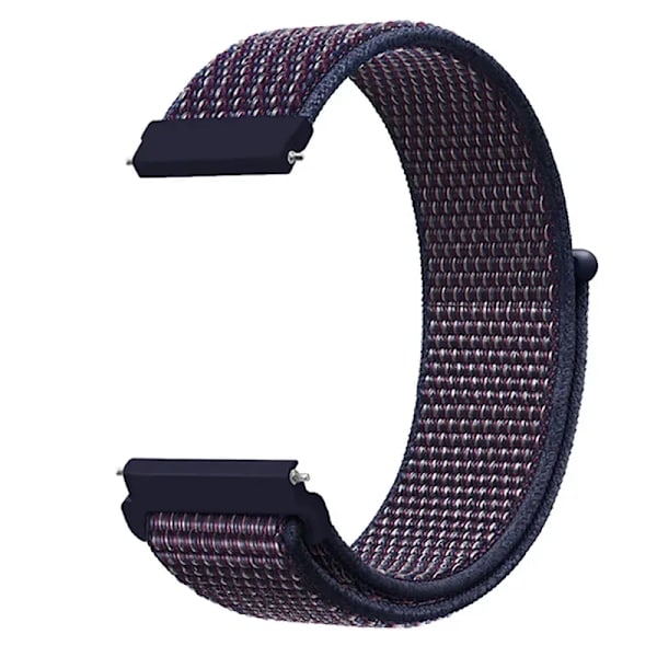 20 22mm Nylon Klockarmband För Garmin Vivoactive 3 4 5/Venu 2 Plus/Venu 3/Forerunner 55 158 265 965 745 645 255 Music Loop Armband Indigo blue 22mm Width Band