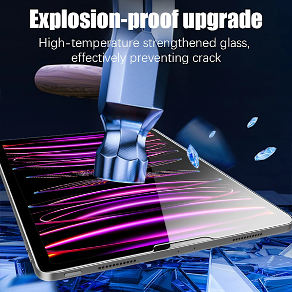 Härdat glas för iPad Pro 11 4:e 12.9 6:e 12 9 Air 5 4 skärmskydd för iPad 10 10:e 9:e generationen Mini 6 10.2 2022 tillbehör Mini 6 2021
