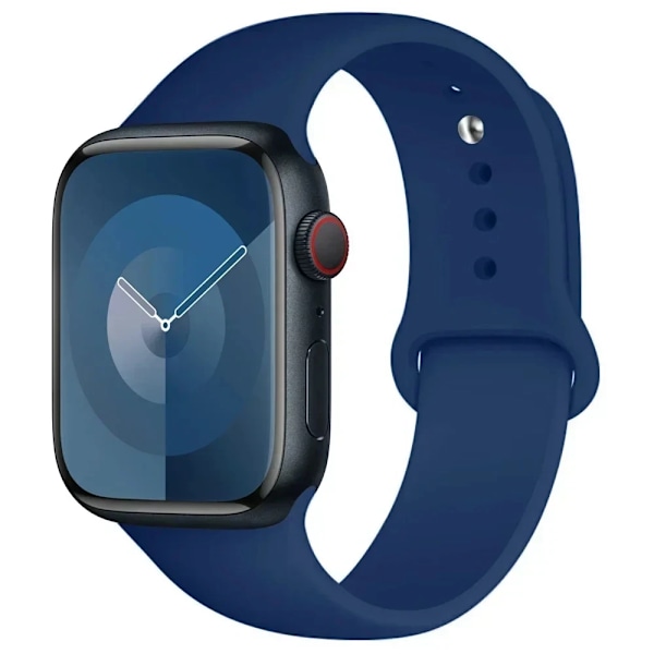 Silikon Sportarmband för Apple Watch strap 49mm 44mm 45mm 40mm 41mm 42mm 38mm armband iwatch series9 8 7 6 5 4 3SE Ultra 2 correa Midnight U 38mm-40mm-41mm S-M