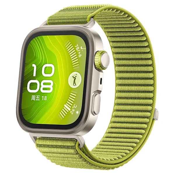 Nylonflätat armband för Huawei Watch Fit 4 3 Smartwatch Bekvämt band Utbytbart för Huawei Watch Fit 4 Pro Tillbehör Bälte Yuan Ye green Huawei Fit 4 Pro