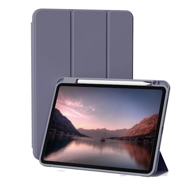 Pennfodral för iPad Air Pro 10.9 11 12.9 13 11:e 10:e 9:e 8:e generationen Flip Smart Läderfodral Mjukt Silikon Baksida Lavender iPad Pro 11 2022